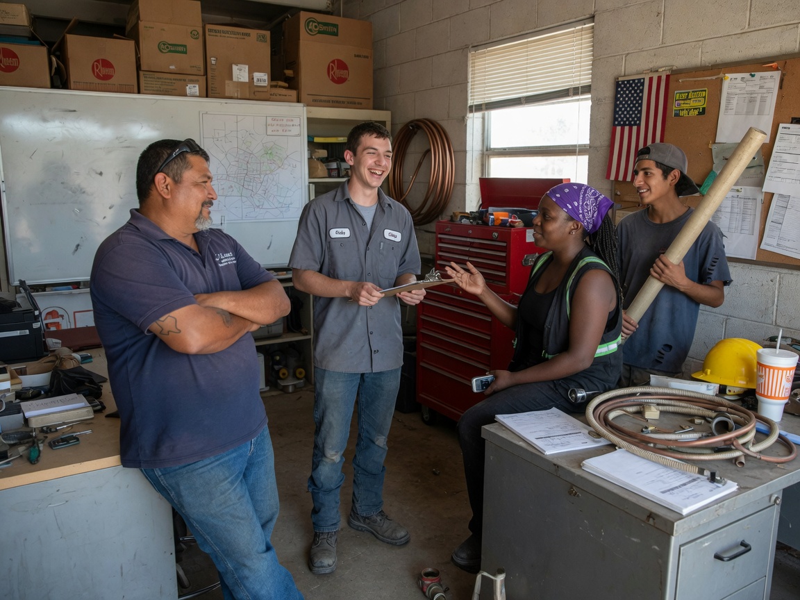 The Lone Star Water Heater Pros team at work in Austin