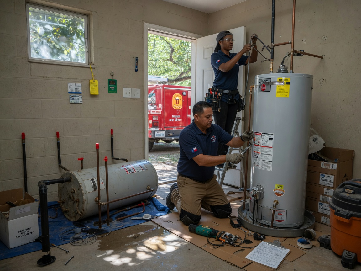 Water Heater Installation work by Lone Star Water Heater Pros in Austin, Texas
